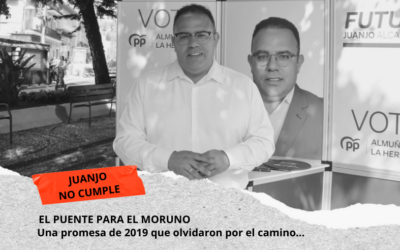 El PSOE pide al gobierno del PP que se ponga las “pilas” de una vez y saque del cajón el proyecto para el puente El Moruno y Río Seco