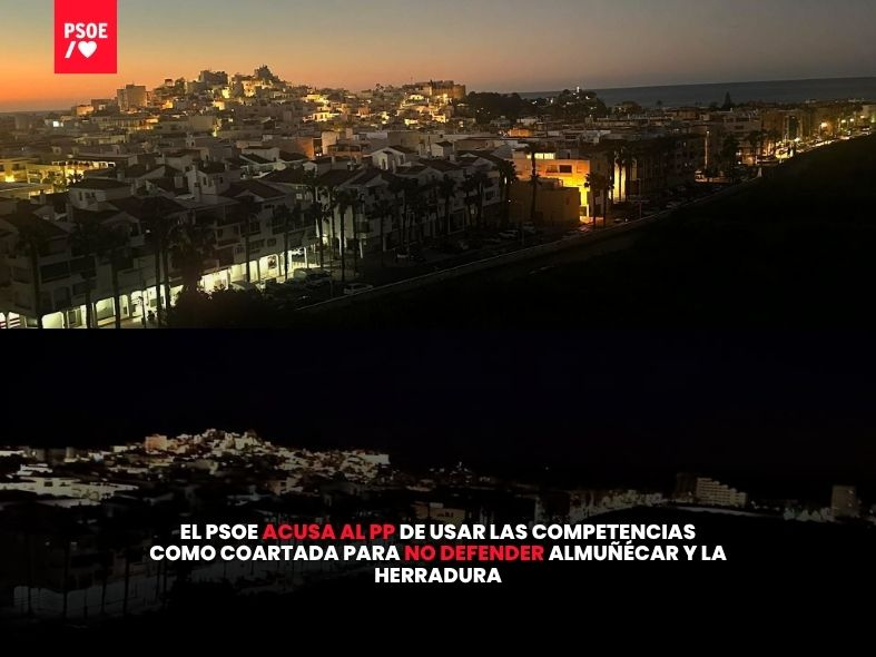 El PSOE acusa al PP de usar las competencias como coartada para no defender Almuñécar y La Herradura