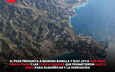 El PSOE pregunta a Moreno Bonilla y Ruiz Joya qué pasó con el PGOU y las 1.500 viviendas que prometieron hace 3 años para Almuñécar y La Herradura