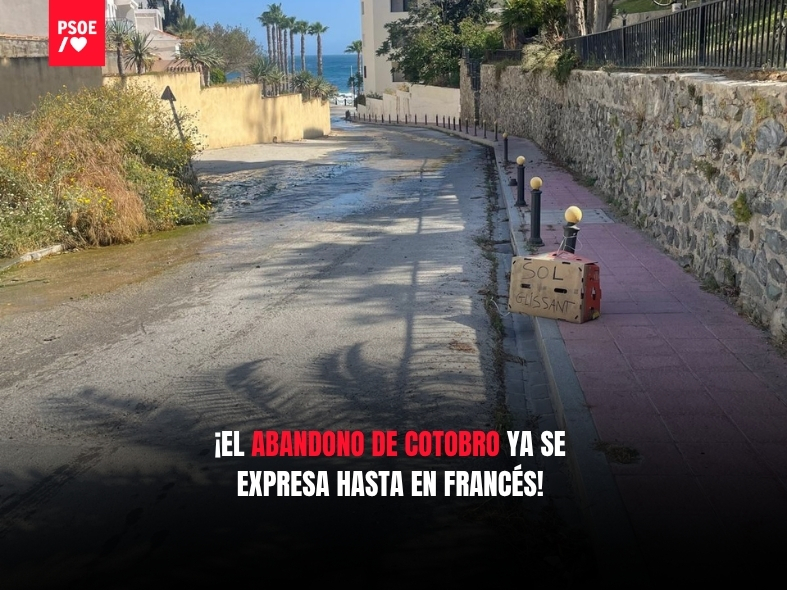 El PSOE denuncia el abandono de Cotobro
