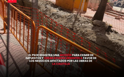 El PSOE exige eximir de tasas y crear ayudas urgentes para los afectados por las obras de La Caletilla