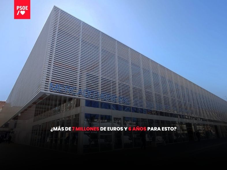 El PSOE denuncia el «caos» del nuevo mercado: apagones, ascensores rotos y falta de ventilación