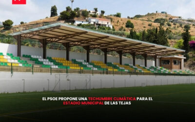 El PSOE propone una techumbre climática para el estadio municipal de Las Tejas