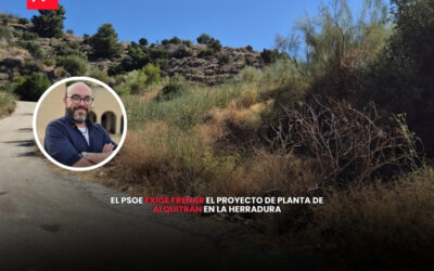 El PSOE exige frenar el proyecto de planta de alquitrán en La Herradura