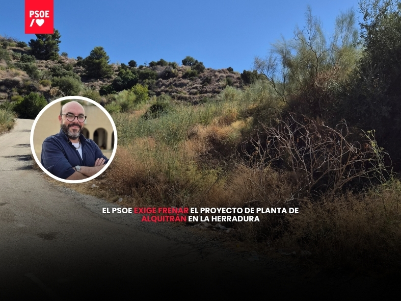 El PSOE exige frenar el proyecto de planta de alquitrán en La Herradura