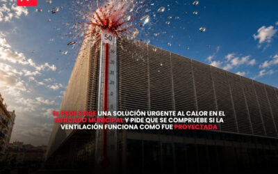 El PSOE exige una solución urgente al calor en el mercado municipal y pide que se compruebe si la ventilación funciona como fue proyectada