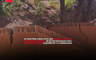 El PSOE pide a Ruiz Joya que deje de culpar al Gobierno de España de su incapacidad para mantener limpias Almuñécar y La Herradura