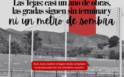 El PSOE denuncia el retraso en las obras de las gradas del estadio de Las Tejas y propone cubrirlas con una techumbre